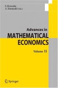 Advances in mathematical economics