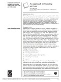 An approach to branding services