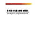 Building brand value : five steps to building powerful brands
