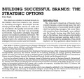 Building successful brands the strategic options