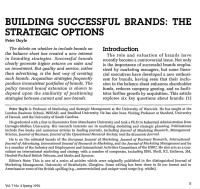 Building successful brands the strategic options