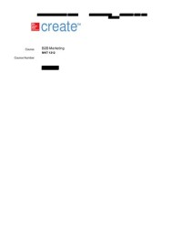 Business to Business Marketing (B2B Sales And Marketing)