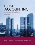 Cost Accounting - A Managerial Emphasis,