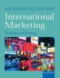 International Marketing: Strategy and Theory
