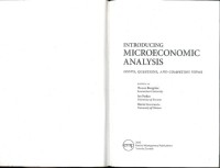 Introducing Microeconomic Analysis