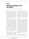 Marketing challenges in the next decade