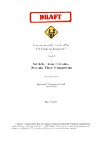 Markets Basic statistics: Date and time management