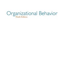 Organizational Behavior