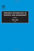 Research Methodology in Strategy and Management