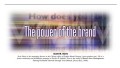 The power of the brand